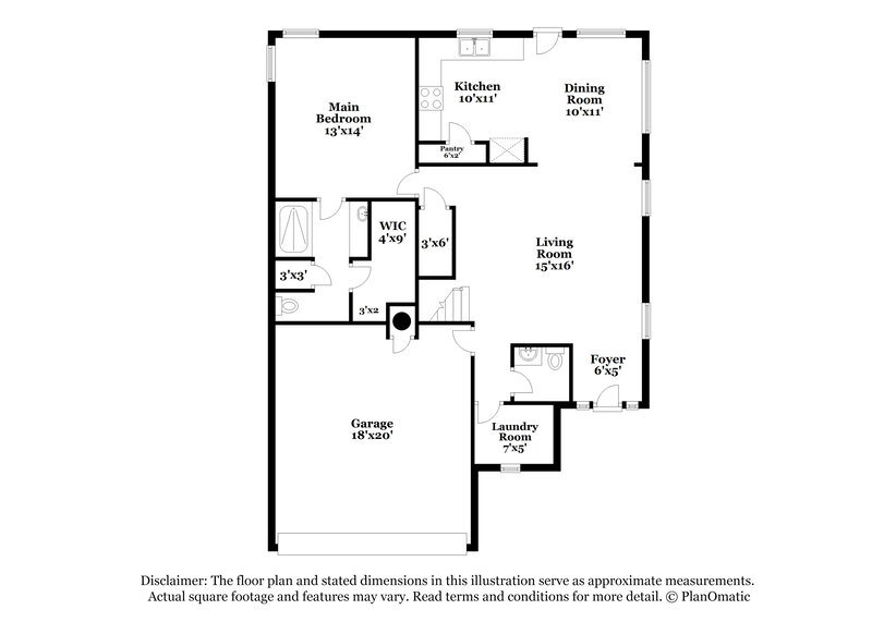1,775/Mo, 300 Potters Peak Way Georgetown, TX 78626 Floorplan View
