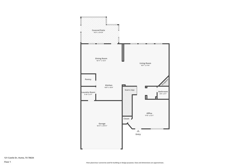 1,895/Mo, 121 Castle Dr Hutto, TX 78634 Floor Plan View