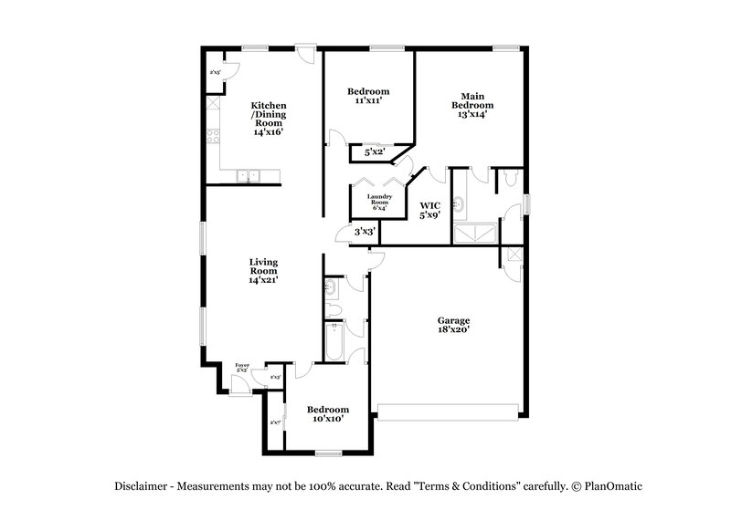 2,095/Mo, 1117 Plateau Trl Georgetown, TX 78626 Floor Plan View