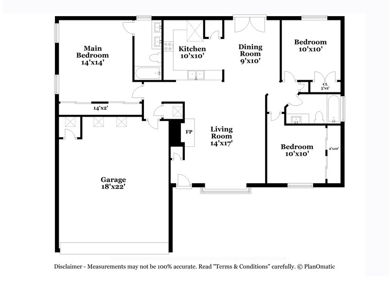 2,100/Mo, 1804 Primrose Trl Round Rock, TX 78664 Floor Plan View