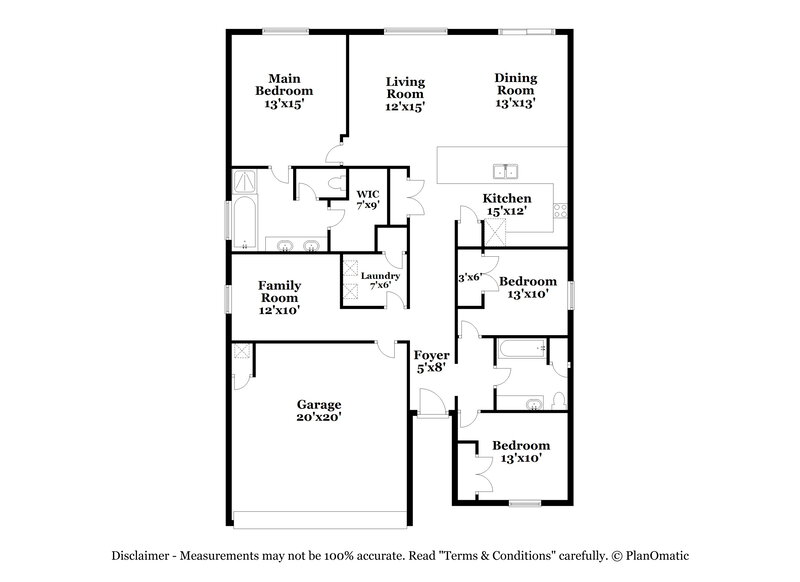 2,160/Mo, 124 Carrington St Hutto, TX 78634 Floor Plan View