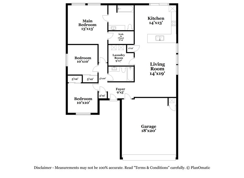 1,820/Mo, 510 Riverway Ln Leander, TX 78641 Floor Plan View