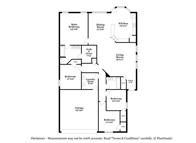 2,445/Mo, 929 Meadow Ridge Loop Georgetown, TX 78626 Floor Plan View