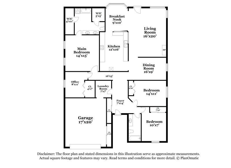 2,685/Mo, 119 Cassandra Dr Hutto, TX 78634 Floor Plan View