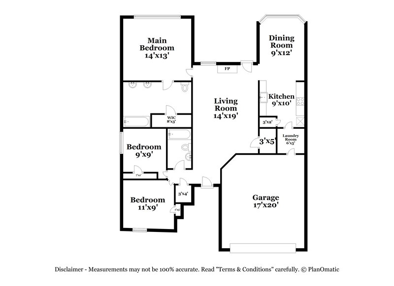 2,355/Mo, 7324 Muffin Dr Austin, TX 78724 Floor Plan View