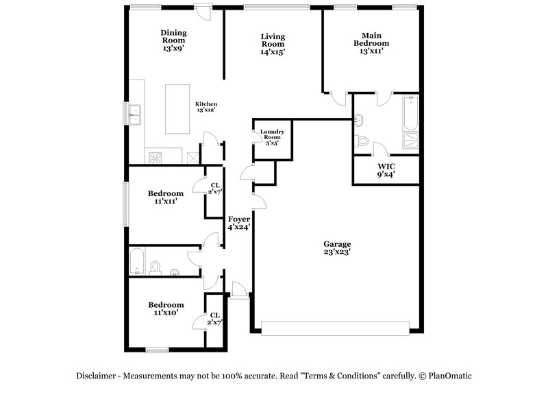 1,760/Mo, 105 Lucy Cv Hutto, TX 78634 Floor Plan View