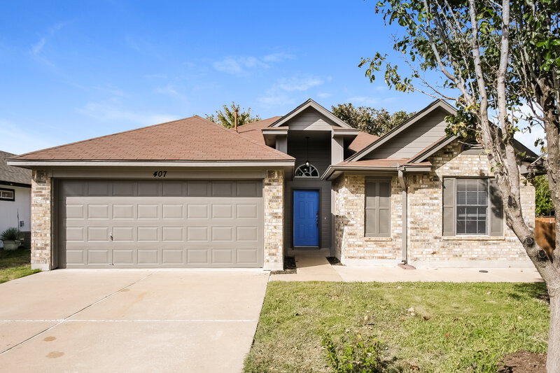 1,905/Mo, 407 Clarks Way Hutto, TX 78634 External View