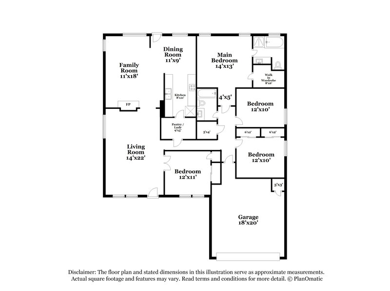 2,200/Mo, 2516 Vernell Way Round Rock, TX 78664 Floor Plan View