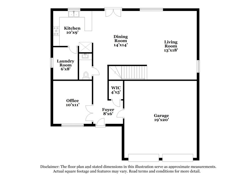 1,870/Mo, 504 Country Estates Dr Hutto, TX 78634 Floor Plan View