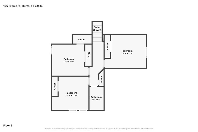 1,880/Mo, 125 Brown St Hutto, TX 78634 Floorplan View 2