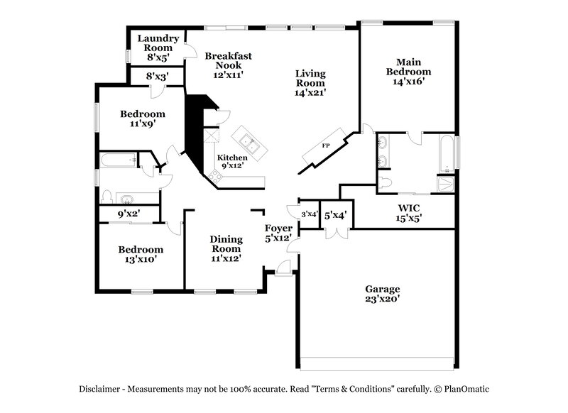 2,375/Mo, 1315 Quicksilver St Round Rock, TX 78665 Floor Plan View