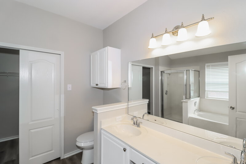 2,375/Mo, 1315 Quicksilver St Round Rock, TX 78665 Main Bathroom View