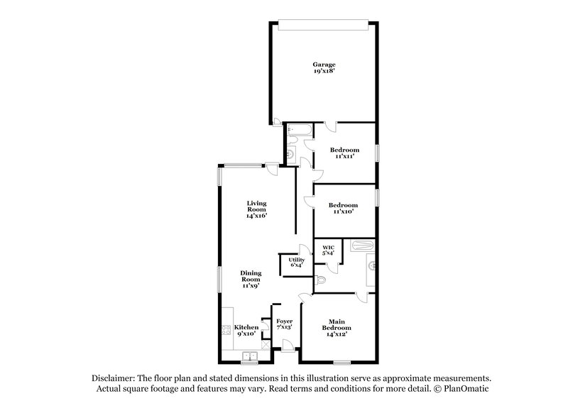 1,655/Mo, 4013 Skylark Ln San Marcos, TX 78666 Floorplan View