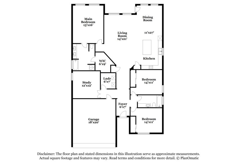1,715/Mo, 436 Druse Ln Jarrell, TX 76537 Floorplan View