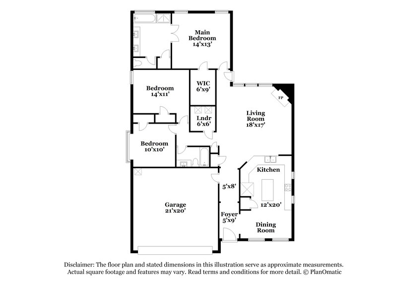 3,220/Mo, 1913 Chimney Dr Leander, TX 78641 Floor Plan View