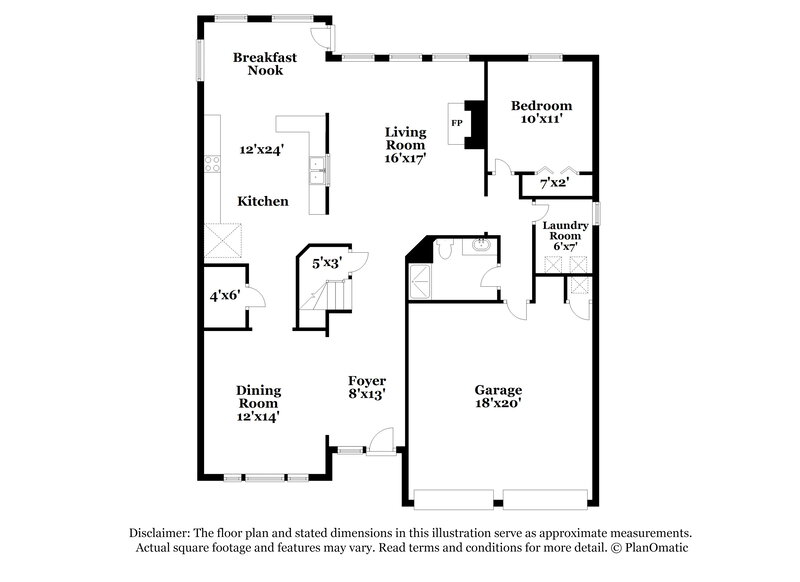2,770/Mo, 539 W Metcalfe St Hutto, TX 78634 Floor Plan View