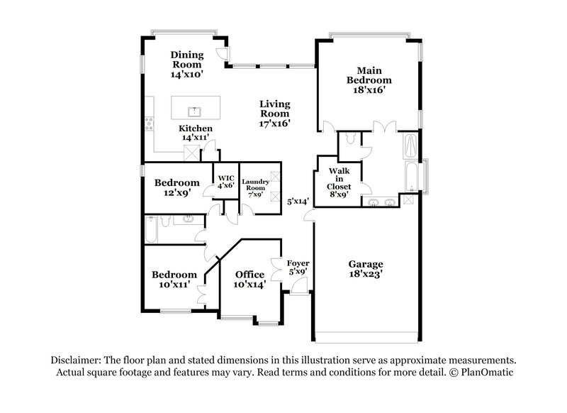 2,940/Mo, 120 Turvey Cv Hutto, TX 78634 Floor Plan View