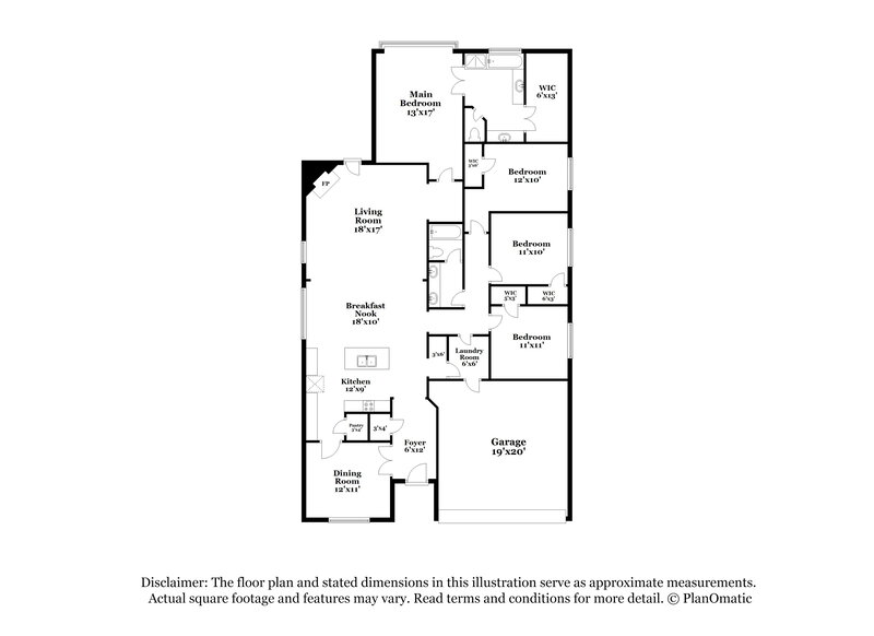 2,135/Mo, 116 Buescher Cv Hutto, TX 78634 Floor Plan View