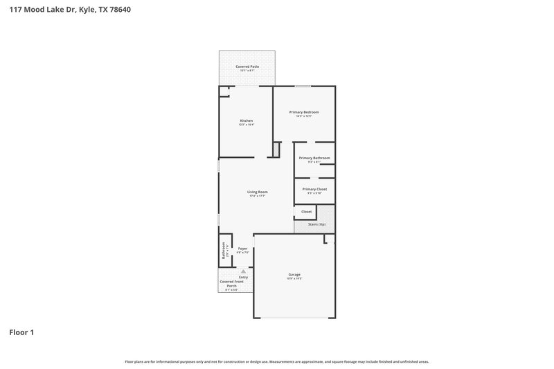 1,800/Mo, 117 Mood Lake Dr Kyle, TX 78640 Floor Plan View