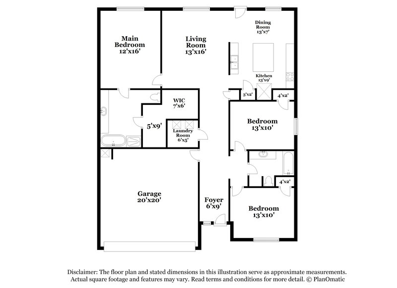 1,795/Mo, 400 Captain Grumbles Dr Jarrell, TX 76537 Floorplan View