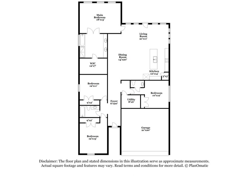 2,725/Mo, 5908 Bianca Dr Round Rock, TX 78665 Floor Plan View