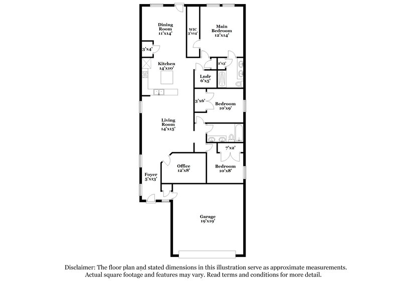 1,755/Mo, 322 Ellwood Rd Maxwell, TX 78656 Floor Plan View