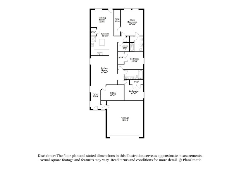 1,625/Mo, 298 Ellwood Rd Maxwell, TX 78656 Floor Plan View