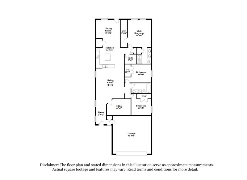 1,735/Mo, 248 Ellwood Rd Maxwell, TX 78656 Floor Plan View