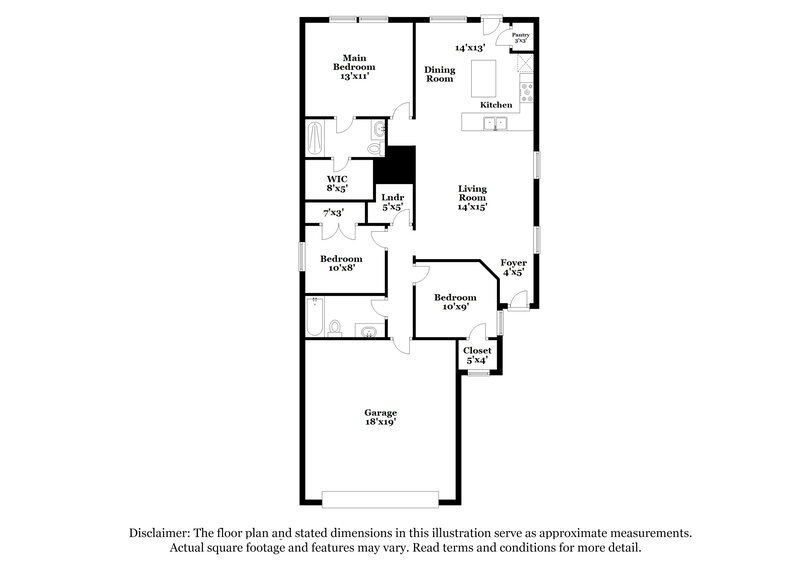 1,595/Mo, 240 Ellwood Rd Maxwell, TX 78656 Floor Plan View