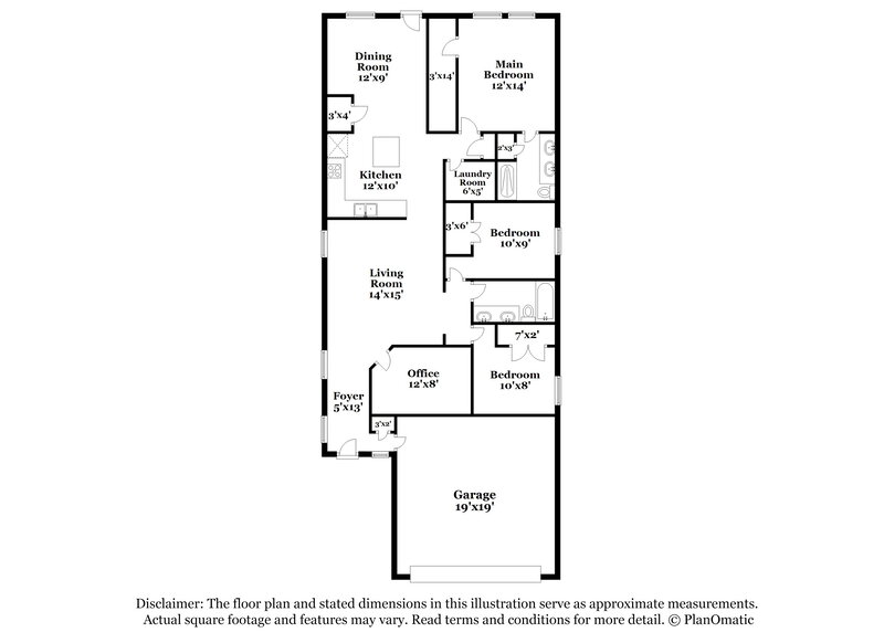 1,790/Mo, 213 Cobb Branch Dr Maxwell, TX 78656 Floor Plan View