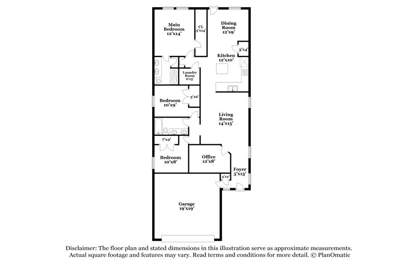 1,765/Mo, 231 Ellwood Rd Maxwell, TX 78656 Floor Plan View