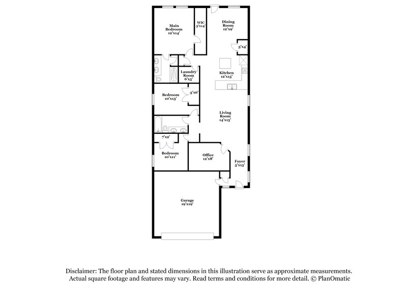 1,610/Mo, 207 Ellwood Rd Maxwell, TX 78656 Floor Plan View