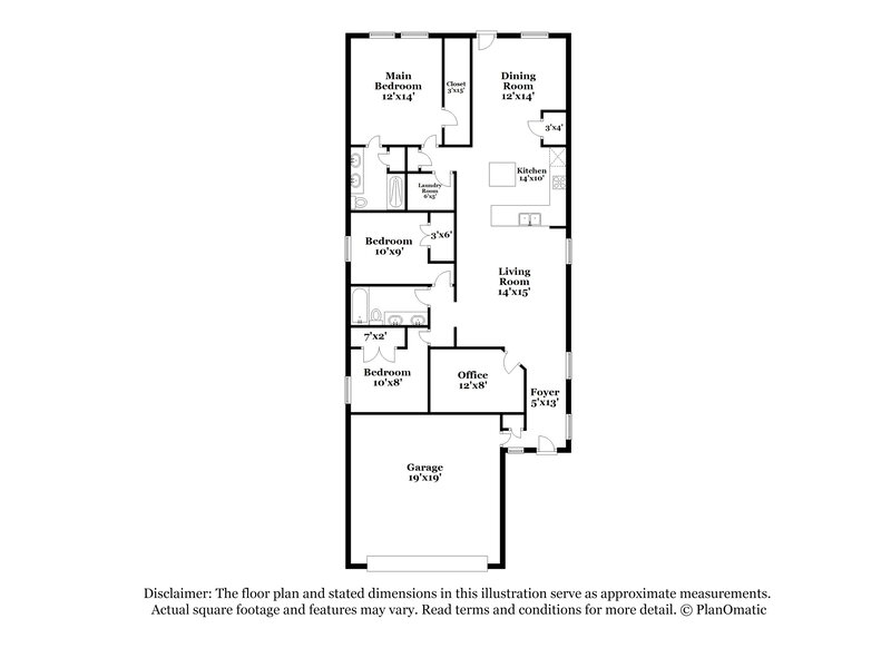 1,595/Mo, 223 Rosetta Rd Maxwell, TX 78656 Floor Plan View