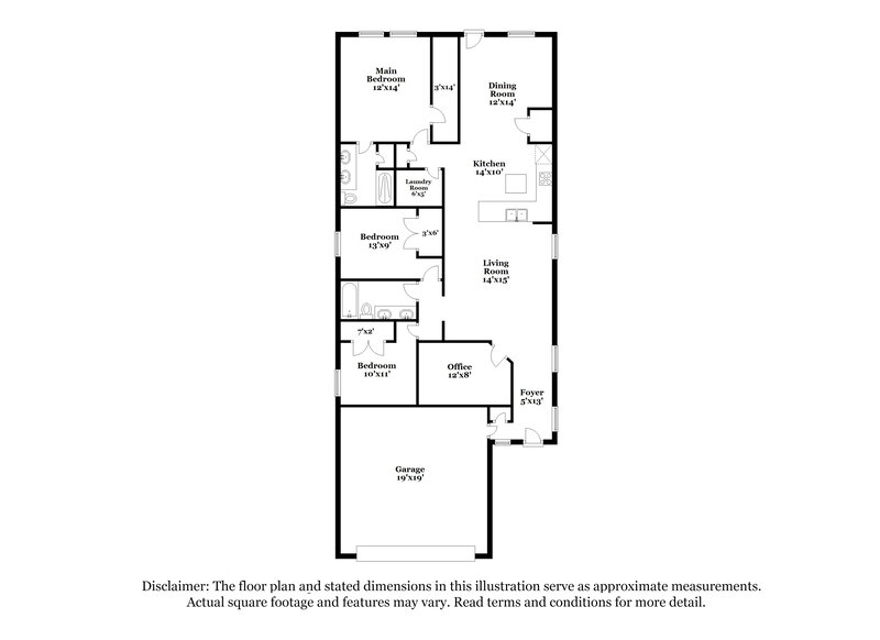 1,645/Mo, 132 Ellwood Rd Maxwell, TX 78656 Floor Plan View