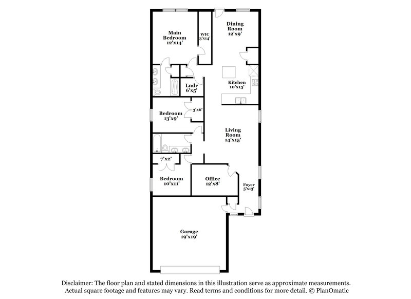 1,805/Mo, 117 Cobb Branch Dr Maxwell, TX 78656 Floor Plan View