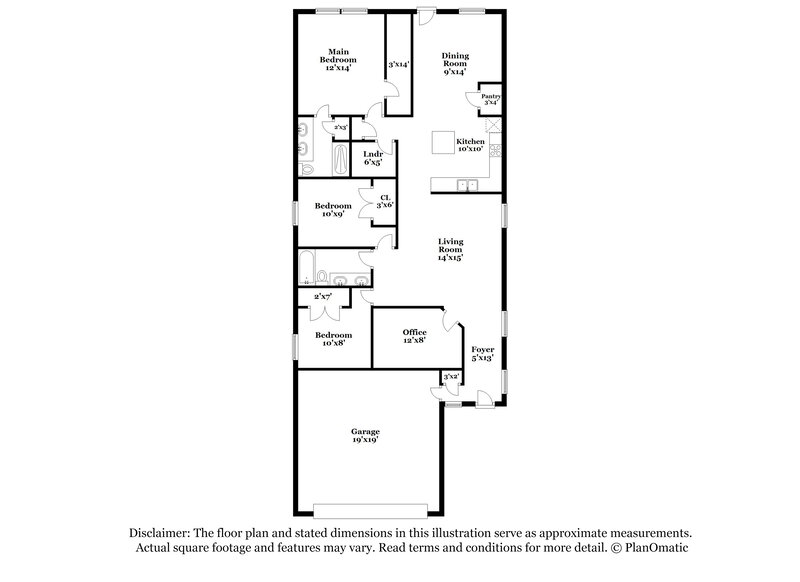 1,795/Mo, 177 Cobb Branch Dr Maxwell, TX 78656 Floor Plan View