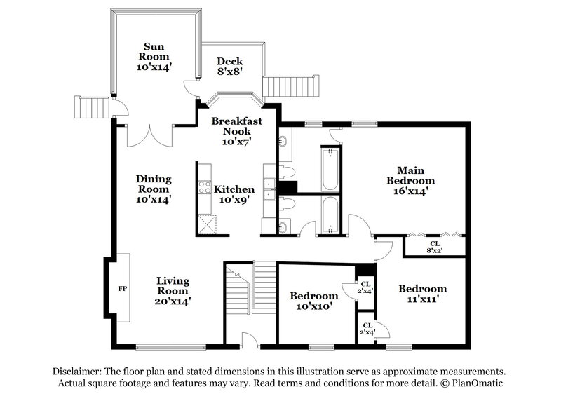 1,465/Mo, 1805 Forest Dr Birmingham, AL 35235 Floor Plan View