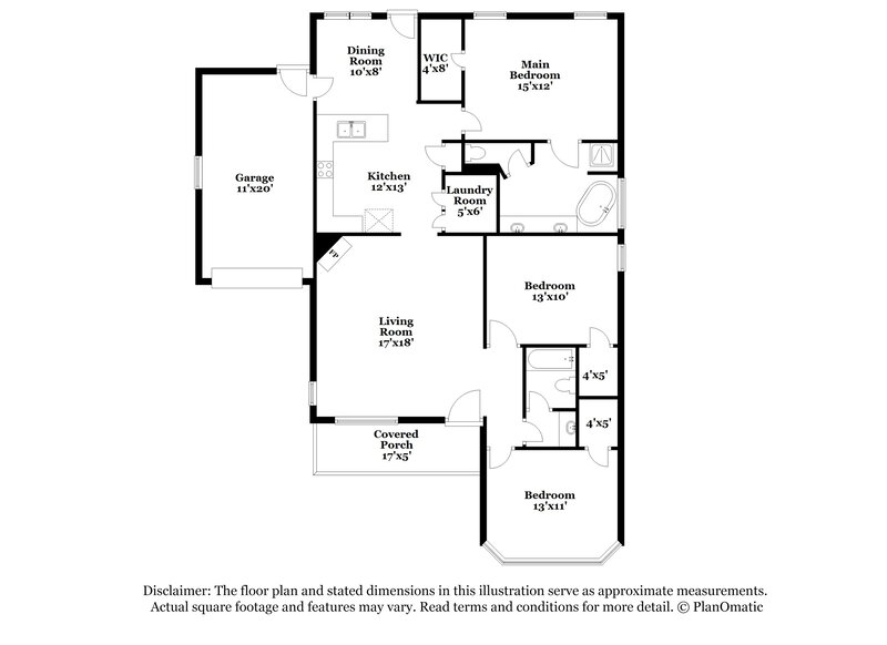 1,620/Mo, 224 Stonecreek Pl Calera, AL 35040 Floor Plan View