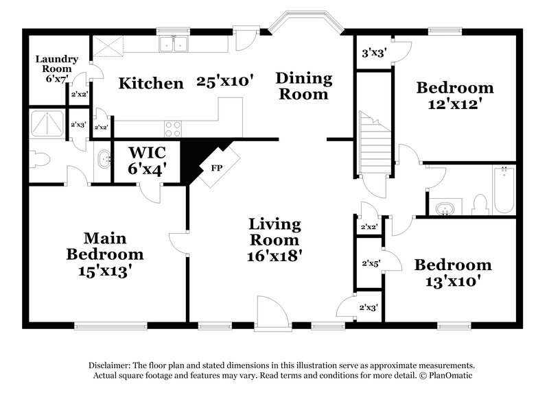 1,585/Mo, 3405 Crosscreek Circle Trussville, AL 35173 Floor Plan View