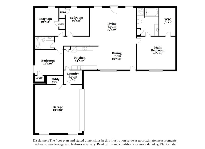 1,540/Mo, 21898 Eastern Valley Rd McCalla, AL 35111 Floor Plan View