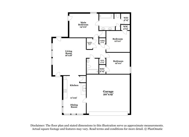 1,640/Mo, 2067 Edgewood Dr Moody, AL 35004 Floor Plan View