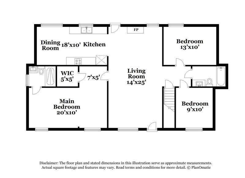 1,480/Mo, 5520 Eden Dr Pinson, AL 35126 Floorplan View 2