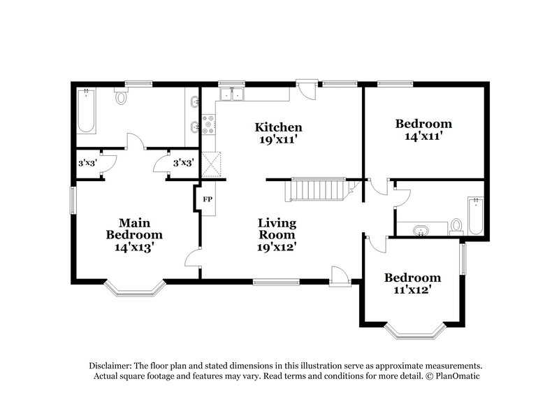 1,285/Mo, 5034 Pebble Ln Birmingham, AL 35235 Floor Plan View