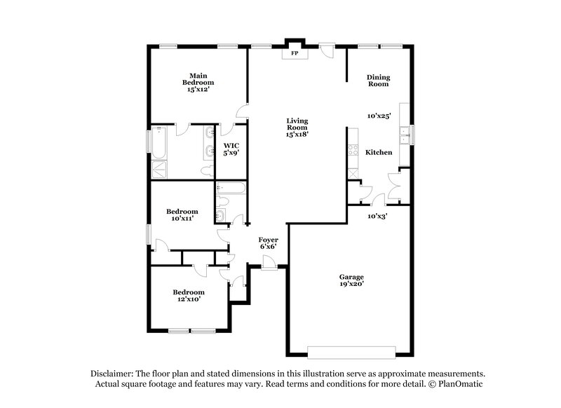 1,705/Mo, 600 Waterford Ln Calera, AL 35040 Floor Plan View