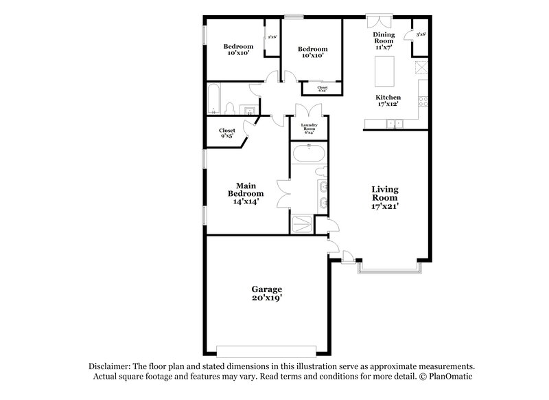 1,765/Mo, 4800 Deerfoot Cove Pinson, AL 35126 Floorplan View