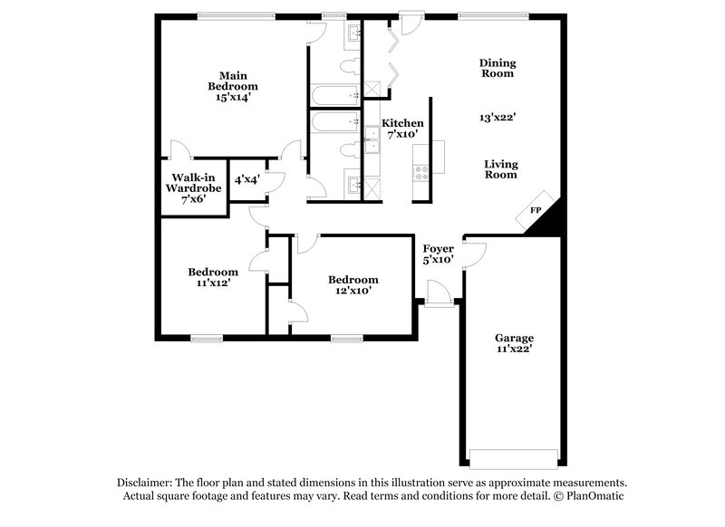 1,575/Mo, 40 Sunscape Dr Birmingham, AL 35215 Floorplan View