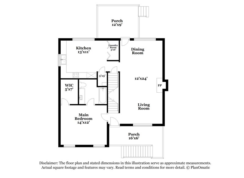 1,490/Mo, 927 Rich Rd Birmingham, AL 35215 Floor Plan View 2