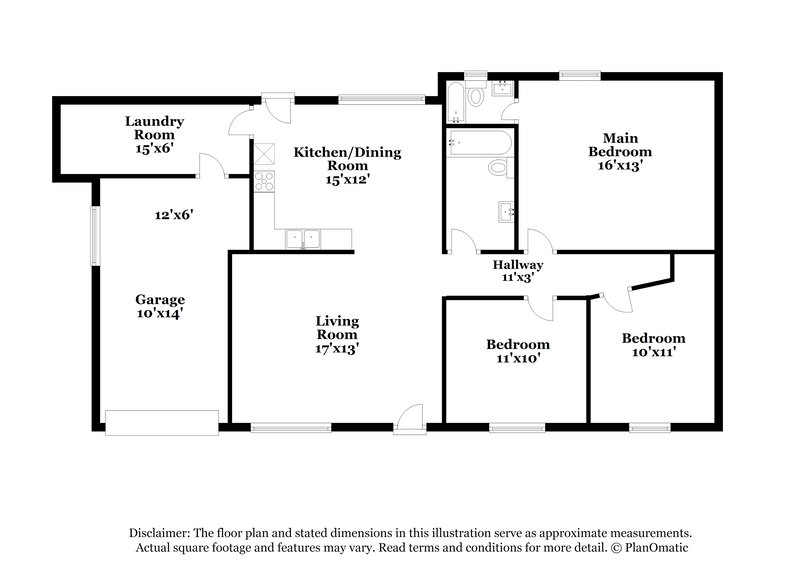 1,160/Mo, 56 Dogwood Circle Remlap, AL 35133 Floor Plan View
