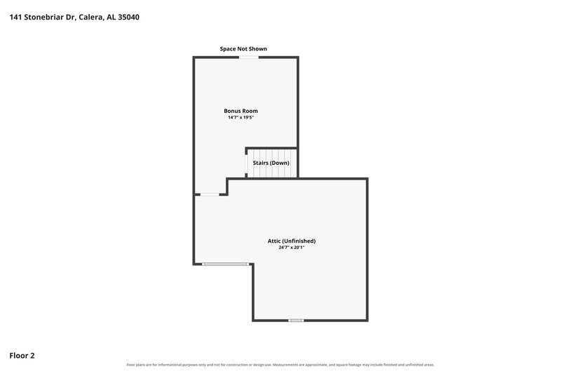 1,570/Mo, 141 Stonebriar Dr Calera, AL 35040 Floor Plan View 2