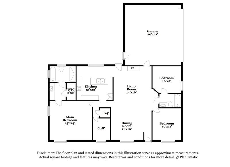 1,985/Mo, 1001 Saddlecreek Pkwy Birmingham, AL 35242 Floorplan View